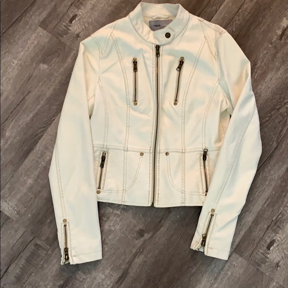 Foreign exchange leather jacket